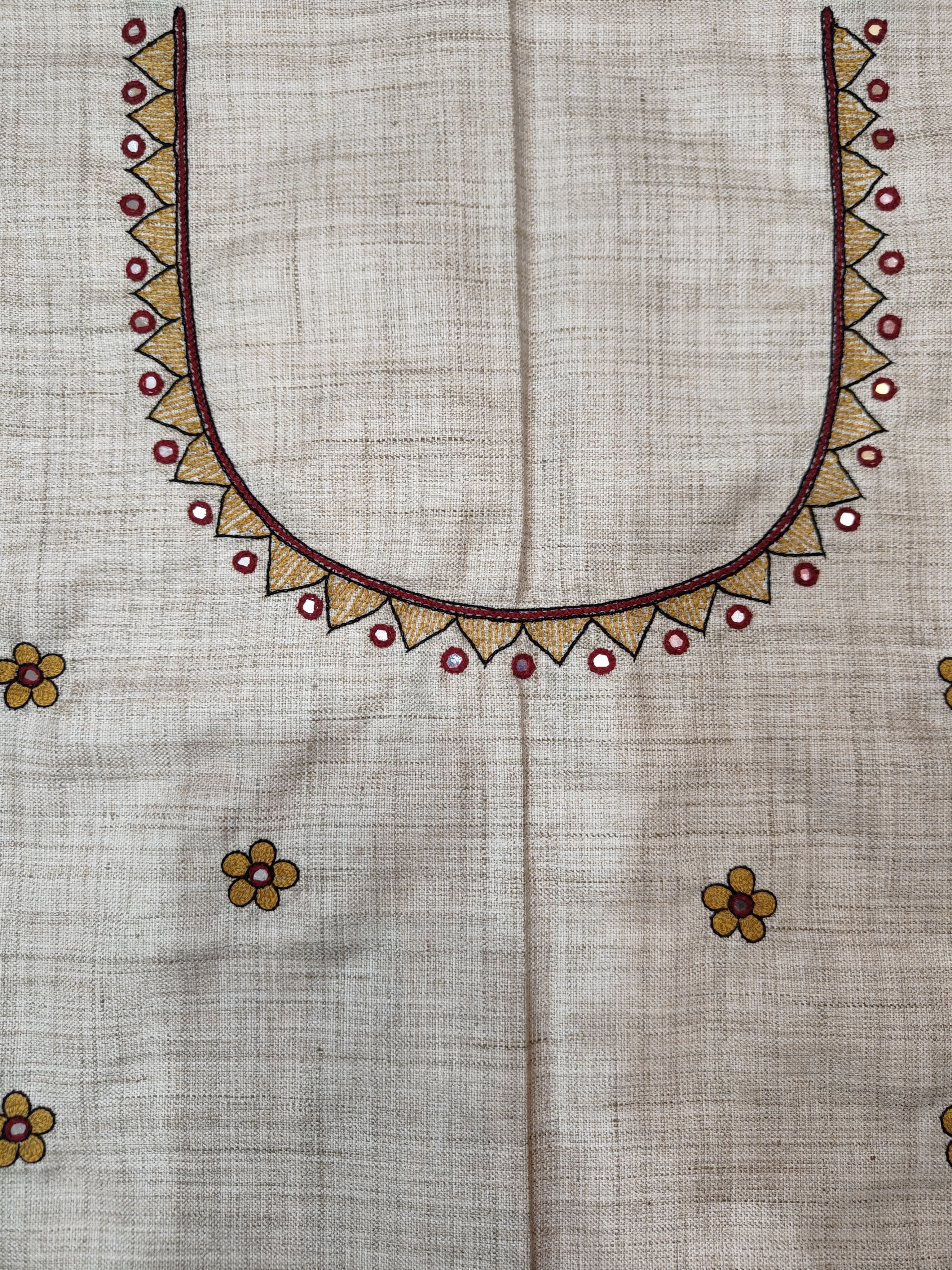 Handcrafted Elegance: Madhubani Style Blouse Piece on Pure Cotton